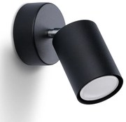 Bodové svietidlo Lemmi, 1x čierne kovové tienidlo, (možnosť polohovania)