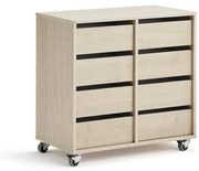 Študentská úložná skrinka CASPER, 8 zásuviek, breza