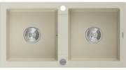 Mexen Mario - drez granitový 82,0x43,6cm, 2-komorový, béžová, 6504822000-69