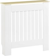 HOMCOM Kryt radiátora 78x19x83 cm MDF Kryt radiátora do obývacej izby, spálne, chodby Bielej | Aosom