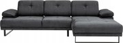Rohová sedačka Mussty (antracit) (p)