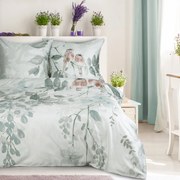 MAKOSATÉNOVÉ OBLIEČKY EVITA 200X220 CM, 2 KS 70X80 CM VZOROVANÉ