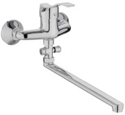 Kuchinox Argo, nástenná vaňová batéria s otočným ramenom L-378, chrómová, LAV-BKA_01FD