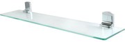 Spirella Nástenná sklenená polička Taku 60 cm, lesklá nehrdz. oceľ