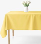 Goldea hranatý obrus 100% bavlnené plátno - žltý 120 x 160 cm