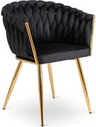 PROXIMA.store - Čalúnená jedálenska stolička CAPI FARBA: čierna