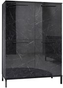 Vitrína Mango 04MN mramor čierna