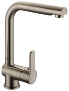 Schütte Kuchynská batéria London s výsuvnou sprchou (ušľachtilá oceľ) (100335807)