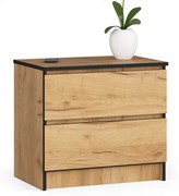 Nočný stolík K60 2SZ CLP dub craft