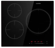 Klarstein Delicatessa 3, indukčná varná doska, 5800 W, 3 zóny, sklokeramika, čierna