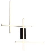 Zuma Line 22009W4-BK/GD- LED Nástenné svietidlo EDGE LED/32W/230V 3000/4000/6000K