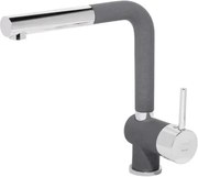 Kuchynská drezová batéria Sinks Mix 3 P, šedá titanium%