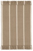 Ferm Living Vlnená rohožka Kelim Sand 50 x 70 cm
