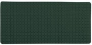 Spirella Protišmyková podložka do vane QUADRO Premium, tmavozelená, 36 x 76 cm
