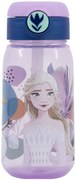 Plastová fľaša na pitie so slamkou a viečkom Ľadové kráľovstvo - Frozen - 510 ml