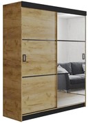 Skriňa Retro 3l 138 zlatý kraft