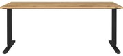 Pracovný stôl s elektricky nastaviteľnou výškou s doskou v dubovom dekore 80x180 cm Lissabon – Germania