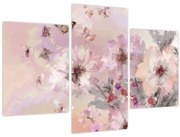 Obraz - Umelecká koláž s motýľmi (90x60 cm)