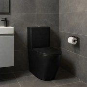 Erga Siena, WC kombi misa 620x365x820 mm, Rimless + toaletné sedadlo, čierna matná, ERG-V03-SIENA-RIM-BK