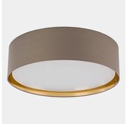 Stropné svietidlo BILBAO 4xE27/15W/230V pr. 60 cm hnedá/zlatá