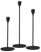 Tutumi Tutumi, sada dekoratívnych svietnikov 3ks KCH004-B KPL, čierna matná, HOM-02812