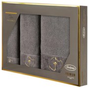 FROTÉ UTERÁK EVA MINGE GAJA SADA 1KS 30X50 CM, 1KS 50X90 CM, 1KS 70X140 CM SIVÁ