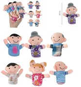 Bábiky na prsty - Rodinka 6 ks PRO - 5957