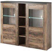 Komoda Larona 2D satin nussbaum 46