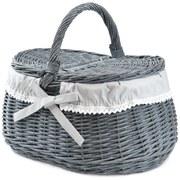 Piknikový koš proutěný Kvinna I.š. 44 x hl. 28 x v. 23/36(cm)