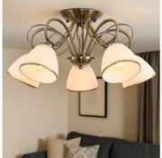 Brilagi - Prisadený luster FRED 5xE27/60W/230V pr. 59 cm bronzový