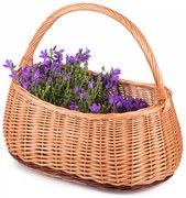 Nákupný kôš prútený Lady II.š. 41 x hl. 25 x v. 24/28(cm)