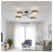 Prisadený luster MAGA 4xE14/10W/230V béžový