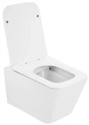 Gamma Mut-302, závesná WC misa Tornado/Rimless 520x355x360 mm + SLIM toaletné sedadlo, biela lesklá, GMA-MUT-302