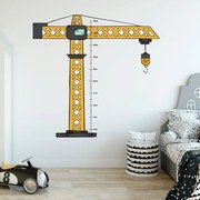 PIPPER. Samolepka na stenu "Detský meter - Žeriav"