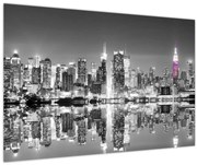 Obrázok - New York a fialový mrakodrap (90x60 cm)