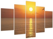 Obraz - Západ slnka nad oceánom (150x105 cm)