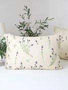 Mušelínová obliečka na vankúš 50 × 70 cm - Levanduľa 02