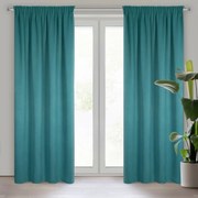 ZATEMŇOVACÍ ZÁVES NA PÁSKE CARLO 130X300 CM TMAVOTYRKYSOVÁ