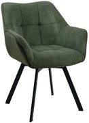 Jedálenská stolička Jordi Cord - zelená