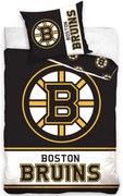 Mikroplyšové posteľné obliečky NHL Boston Bruins - 70 x 90 cm + 140 x 200 cm