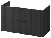 Cersanit Tirso, závesná skrinka pod umývadlo 994x447x572 mm, čierna matná, S1017-012