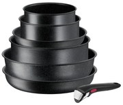 Hliníková súprava riadu 7 ks INGENIO Black stone L3998702 – Tefal