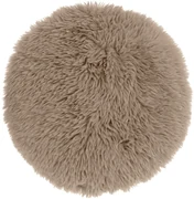 Okrúhly dekoračný vankúšik MATS 40 cm, taupe