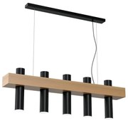 Luster na lanku WEST 5xGU10/25W/230V čierna