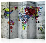Artgeist Paraván - Graffiti World [Room Dividers]