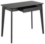 Drevený písací stôl so zásuvkou Roxby (00489), čierny