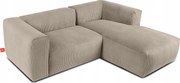 Modulárna rohová sedačka do obývačky pravá, mäkké sedadlo Konsimo Buffo béžová