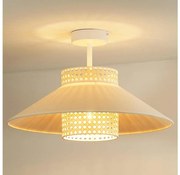 Duolla - Prisadený luster RIO RATTAN 1xE27/15W/230V pr. 45 cm béžová/ratan