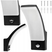 BERGE LED nástenné svietidlo 12W - 800lm - vonkajšie s pohybovým čidlom