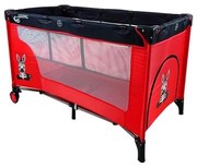 COSING - Cestovná postieľka s možnosťou polohovania ADAM Zebra Red